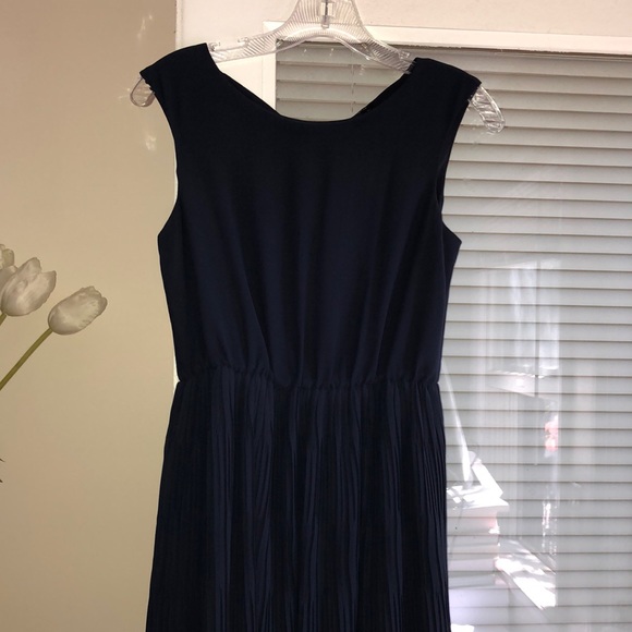 Ann Taylor Petite Pleated Flare Dress - Picture 2 of 11